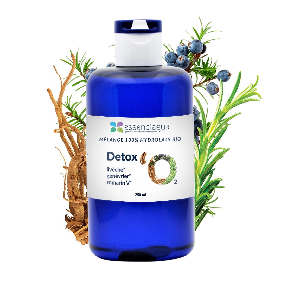 Descubra nuestra mezcla de hidrolato aromático Détox'O2