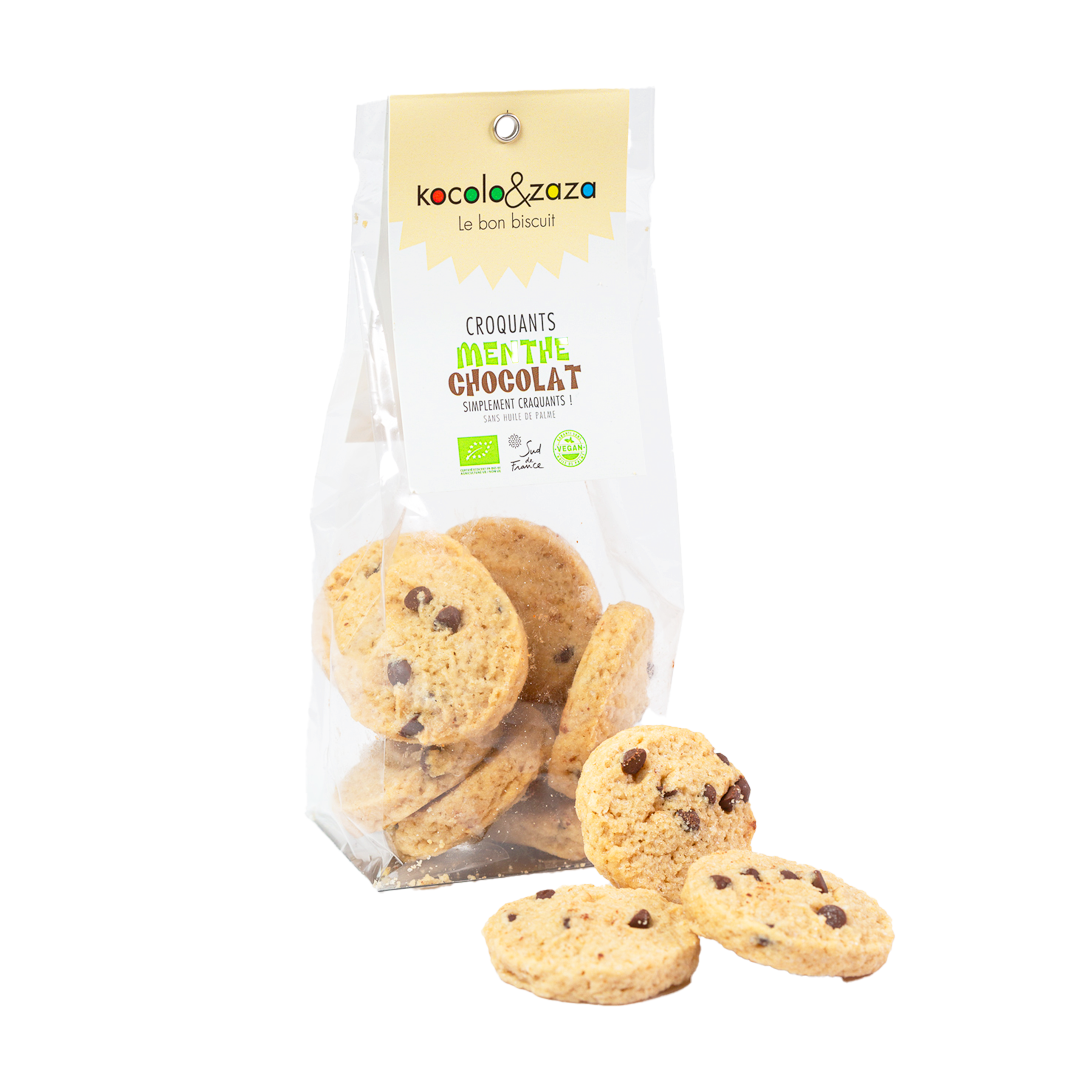 Crujiente de chocolate y menta con Hyrolat
