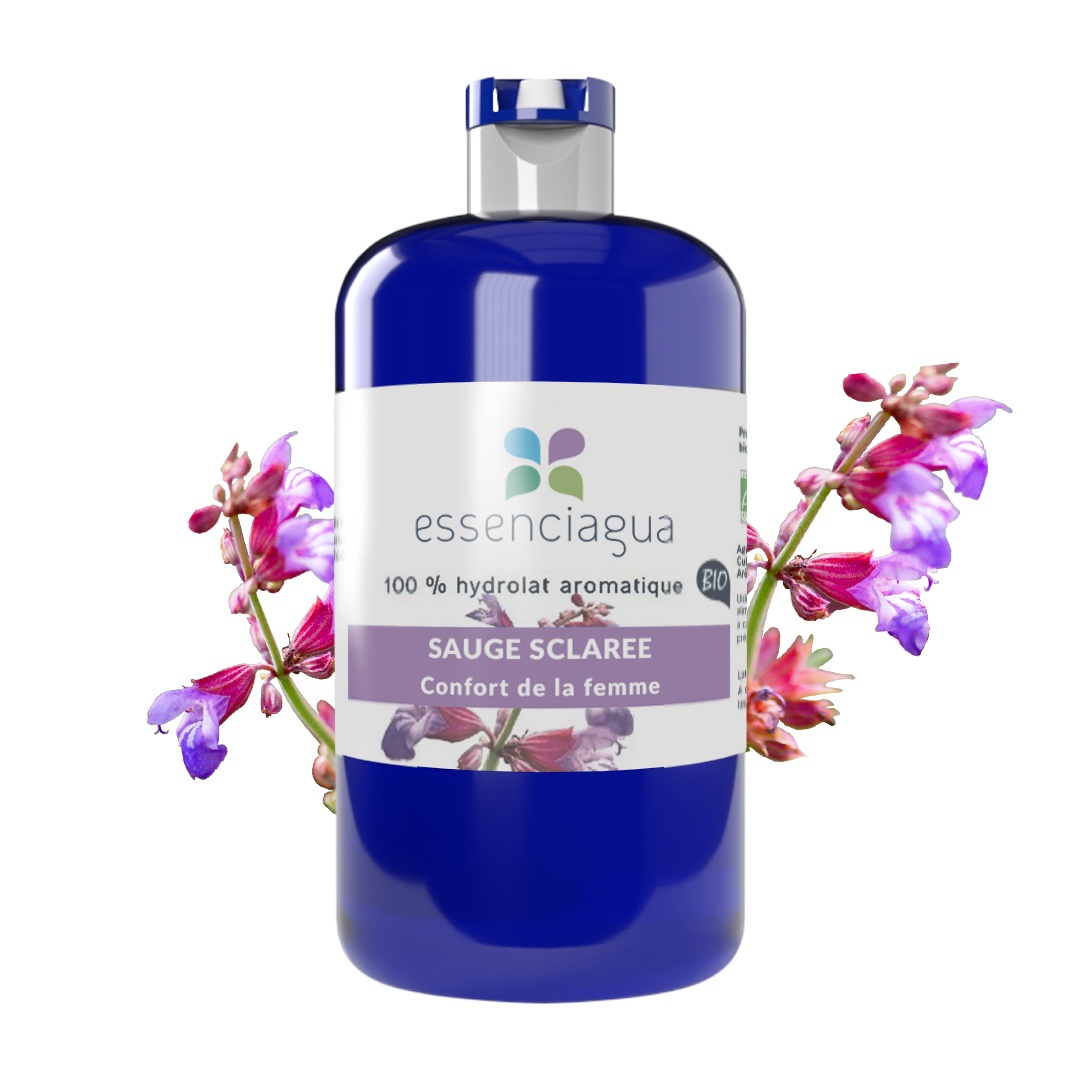 Hidrolato de Salvia sclarea 100% ecológico y artesanal