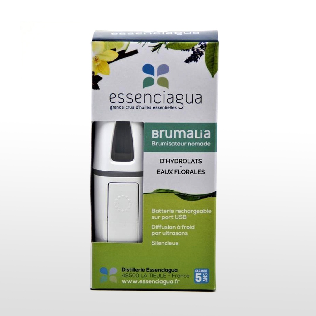 Difusor ultrasónico recargable Brumalia (Aceites esenciales e hidrolatos)